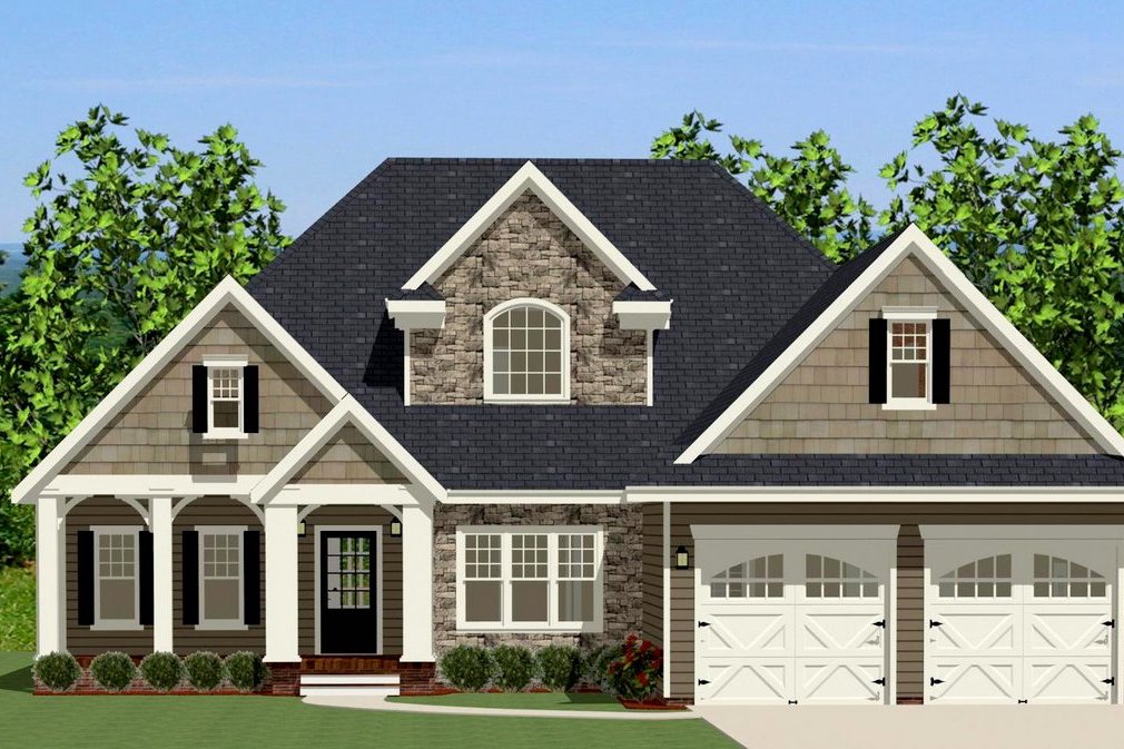 Country home plan (ThePlanCollection: House Plan #189-1005)