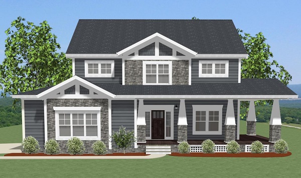 Front Door of this 4-Bedroom, 2988 Sq Ft Plan - 189-1093