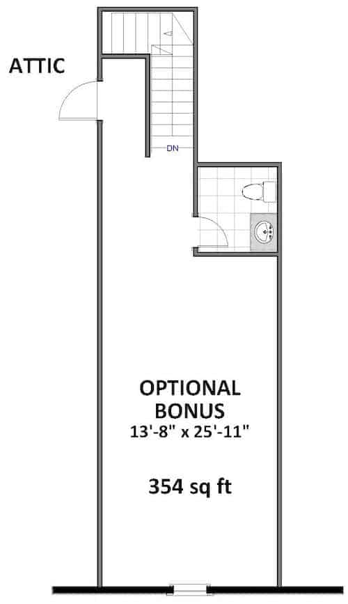 Floor Plan Garage of Ranch Plan #189-1117
