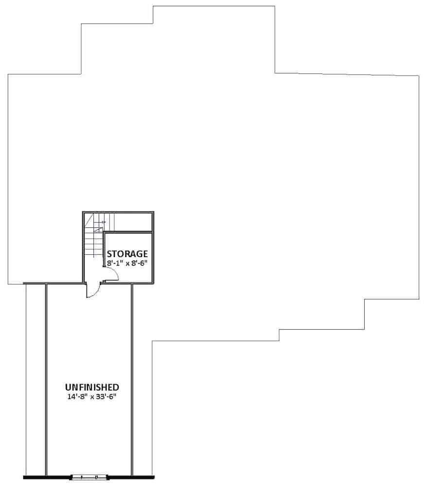 Floor Plan Bonus Room of Ranch Plan #189-1135
