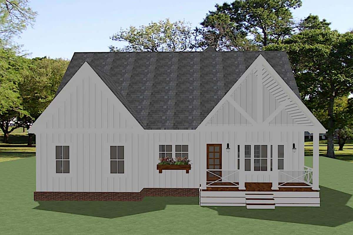 Rear View of this 3-Bedroom, 2337 Sq Ft Plan - 189-1139