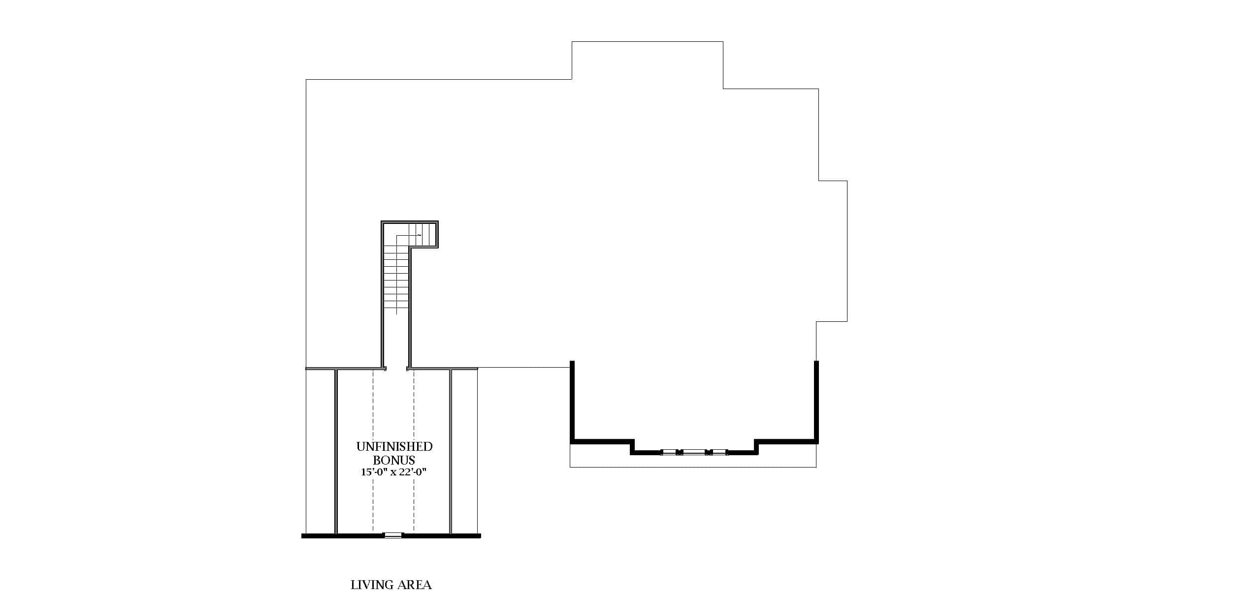 Bonus Room of Modern Farmhouse Plan #189-1144