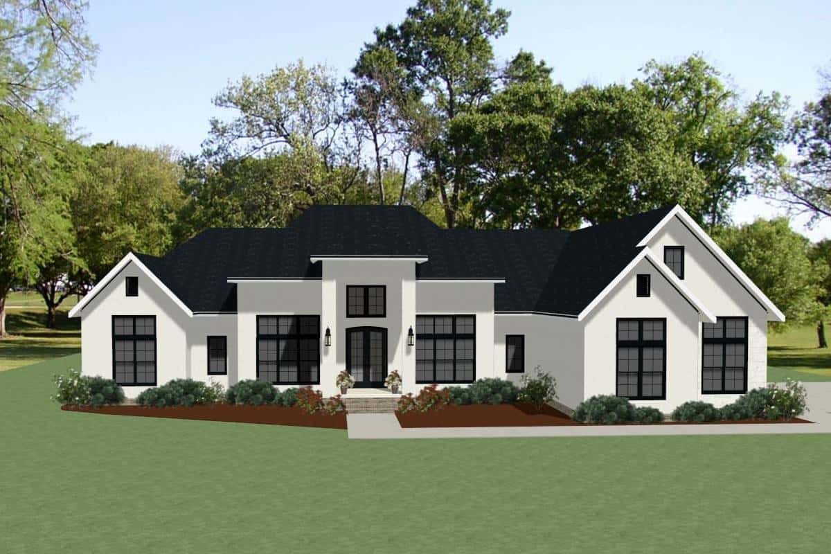 Front elevation of Country home (ThePlanCollection: House Plan #189-1145)