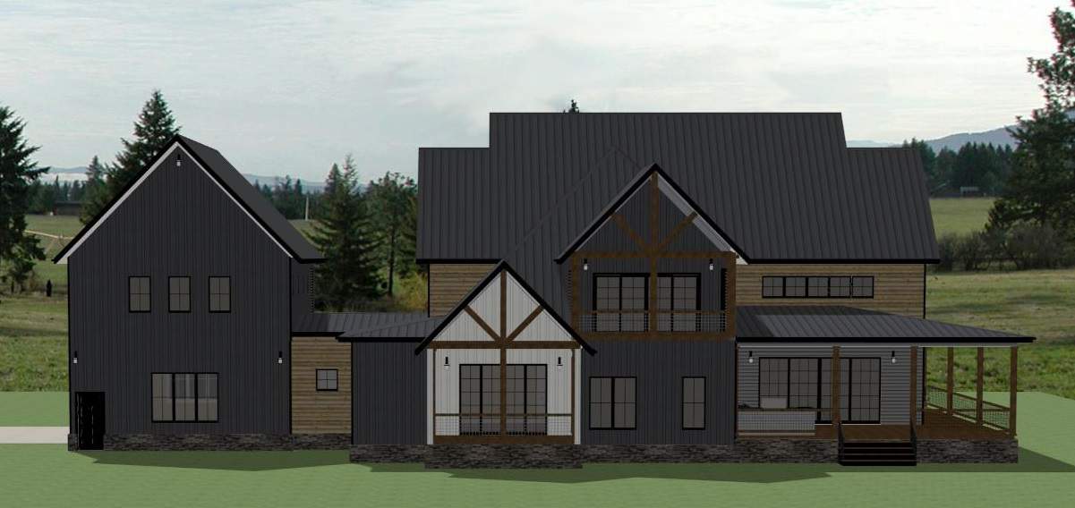 Rear View of this 5-Bedroom,4676 Sq Ft Plan -189-1148