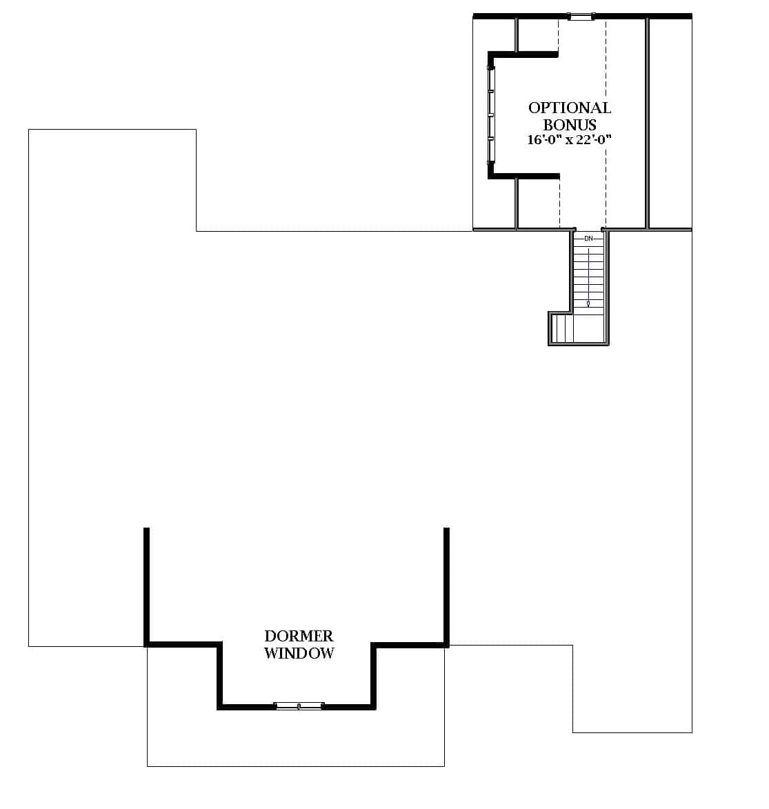 Bonus Room of Farmhouse Plan #189-1161