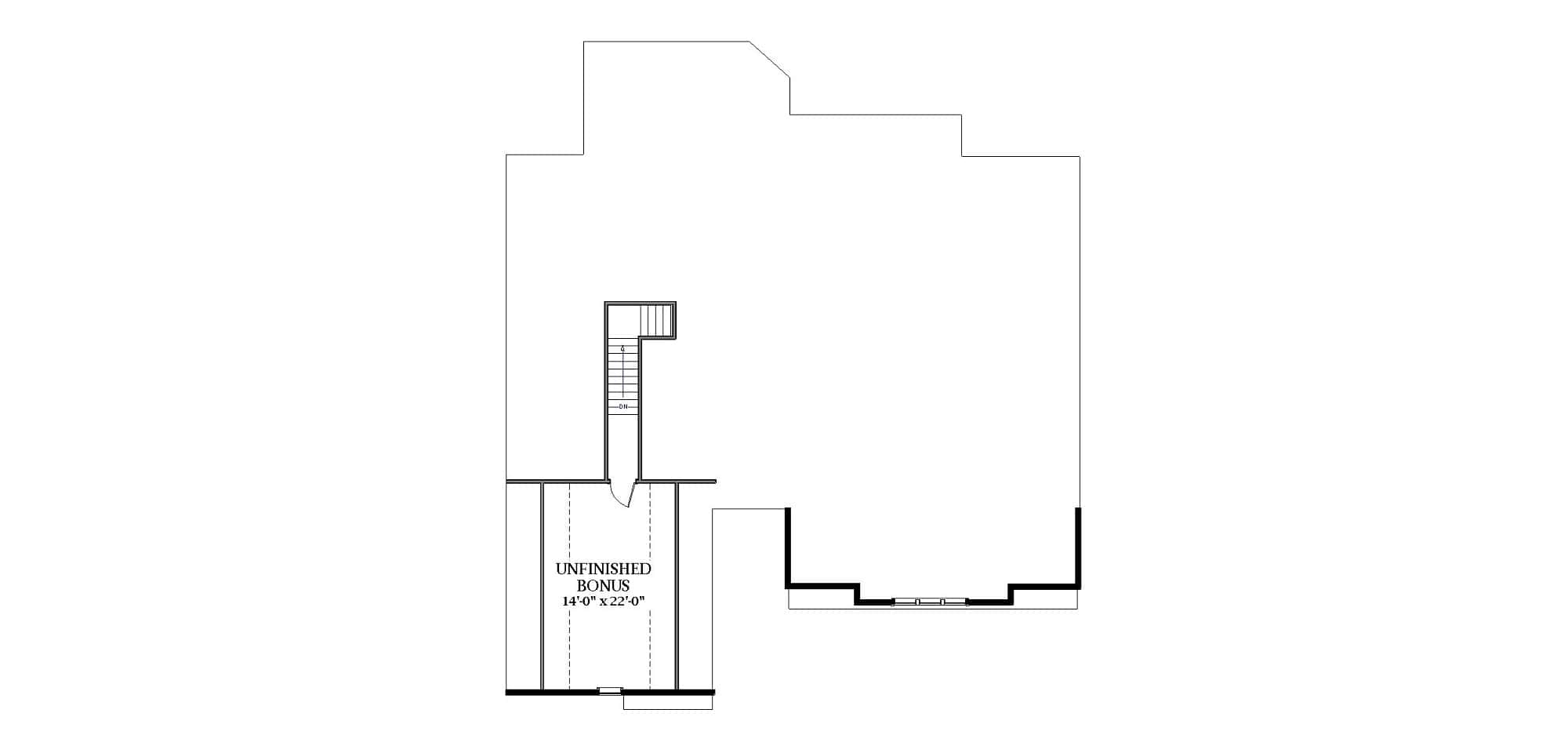 Bonus Room of Farmhouse Plan #189-1163