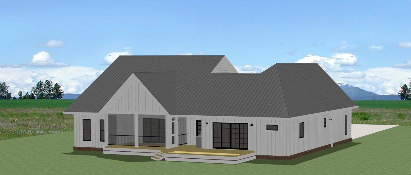 Rear View of this 3-Bedroom,2172 Sq Ft Plan -189-1163