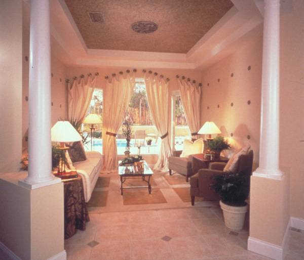Living Room of this 4-Bedroom,3436 Sq Ft Plan -3436