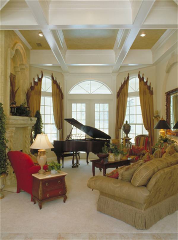 Living Room of this 5-Bedroom,3424 Sq Ft Plan -3424