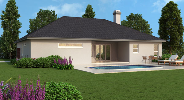 Rear View of this 4-Bedroom,2140 Sq Ft Plan -2140