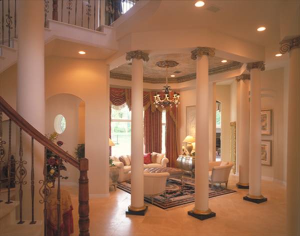 Living Room of this 5-Bedroom,6462 Sq Ft Plan -6462
