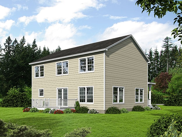Rear View of this 4-Bedroom,2341 Sq Ft Plan -191-1031
