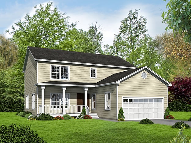 Front View of this 4-Bedroom,2341 Sq Ft Plan -191-1031