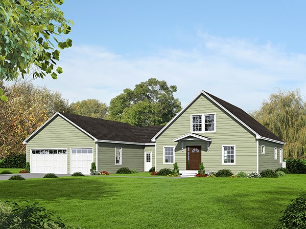 Contemporary home (ThePlanCollection: Plan #191-1032)