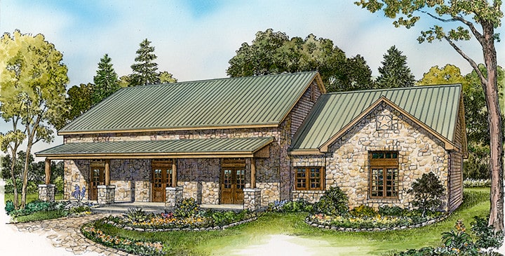 Front View of this 3-Bedroom, 2125 Sq Ft Plan - 192-1030