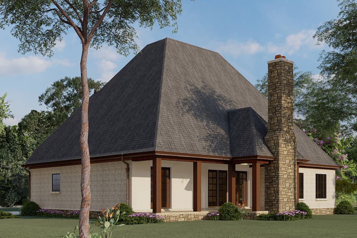 Rear View of this 4-Bedroom, 2979 Sq Ft Plan - 193-1007