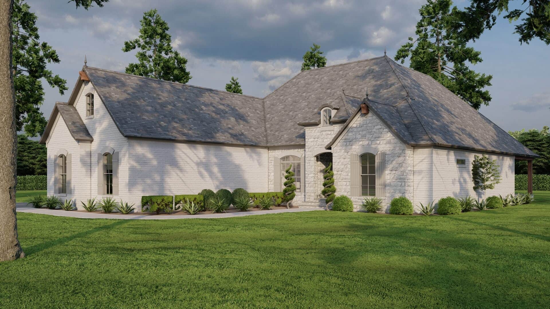 Right Side View of this 3-Bedroom,2428 Sq Ft Plan -193-1014