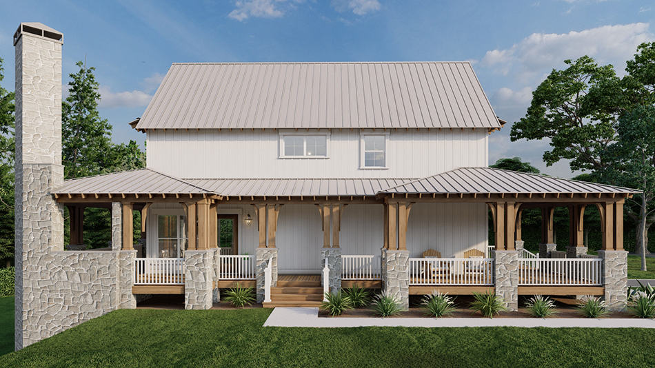 Left Side View of this 3-Bedroom,2008 Sq Ft Plan -193-1015