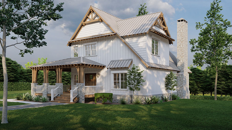 Right Side View of this 3-Bedroom,2008 Sq Ft Plan -193-1015