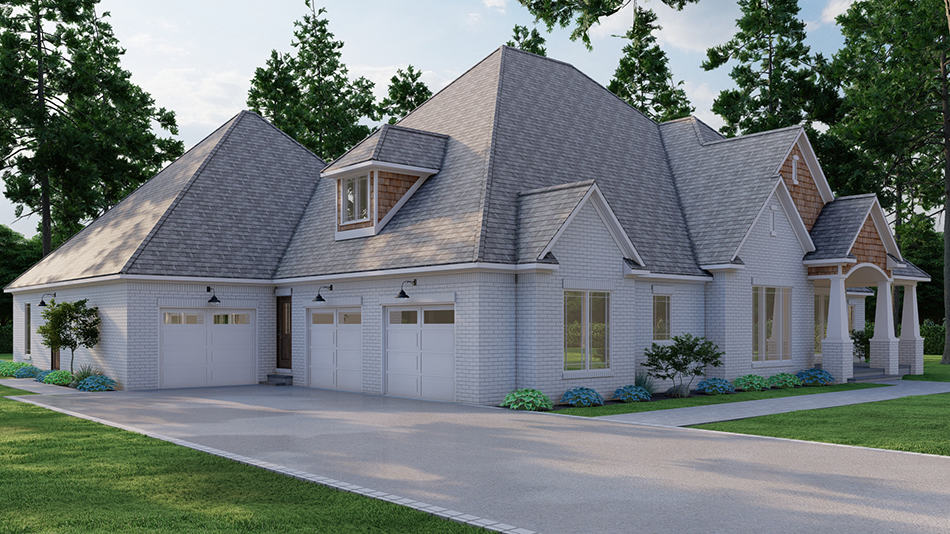 Left Side View of this 4-Bedroom,3190 Sq Ft Plan -193-1027
