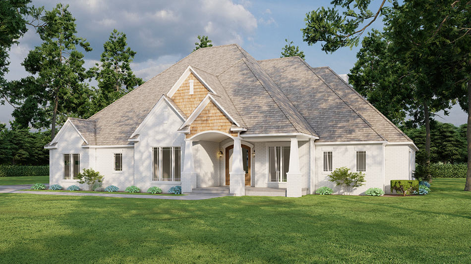 Right Side View of this 4-Bedroom,3190 Sq Ft Plan -193-1027