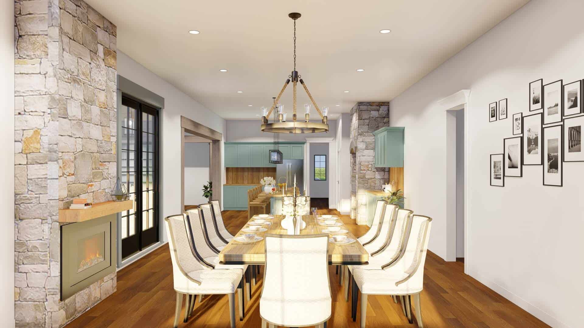 Dining Room of this 5-Bedroom,6356 Sq Ft Plan -193-1037