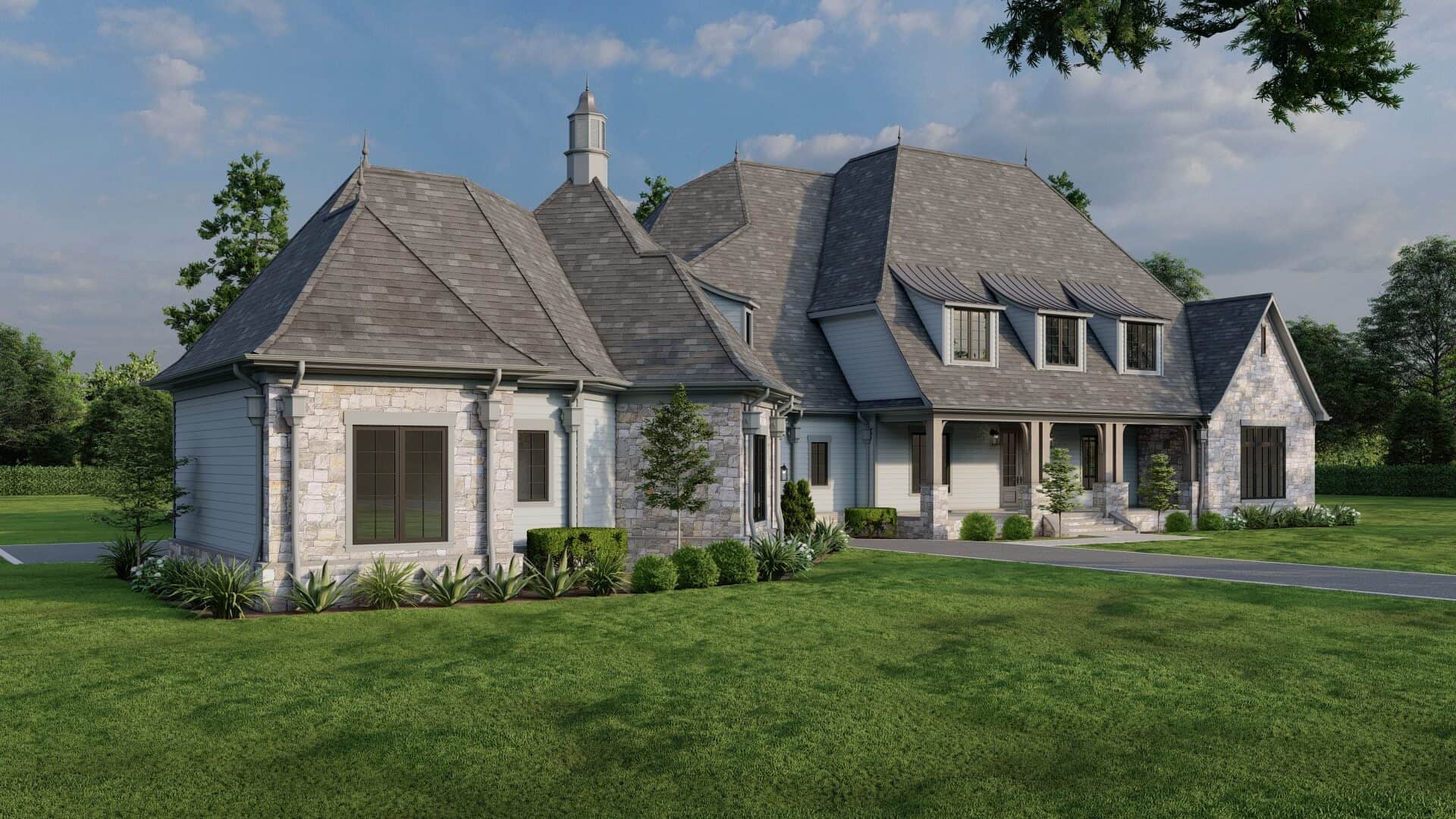 Left Side View of this 5-Bedroom,6356 Sq Ft Plan -193-1037