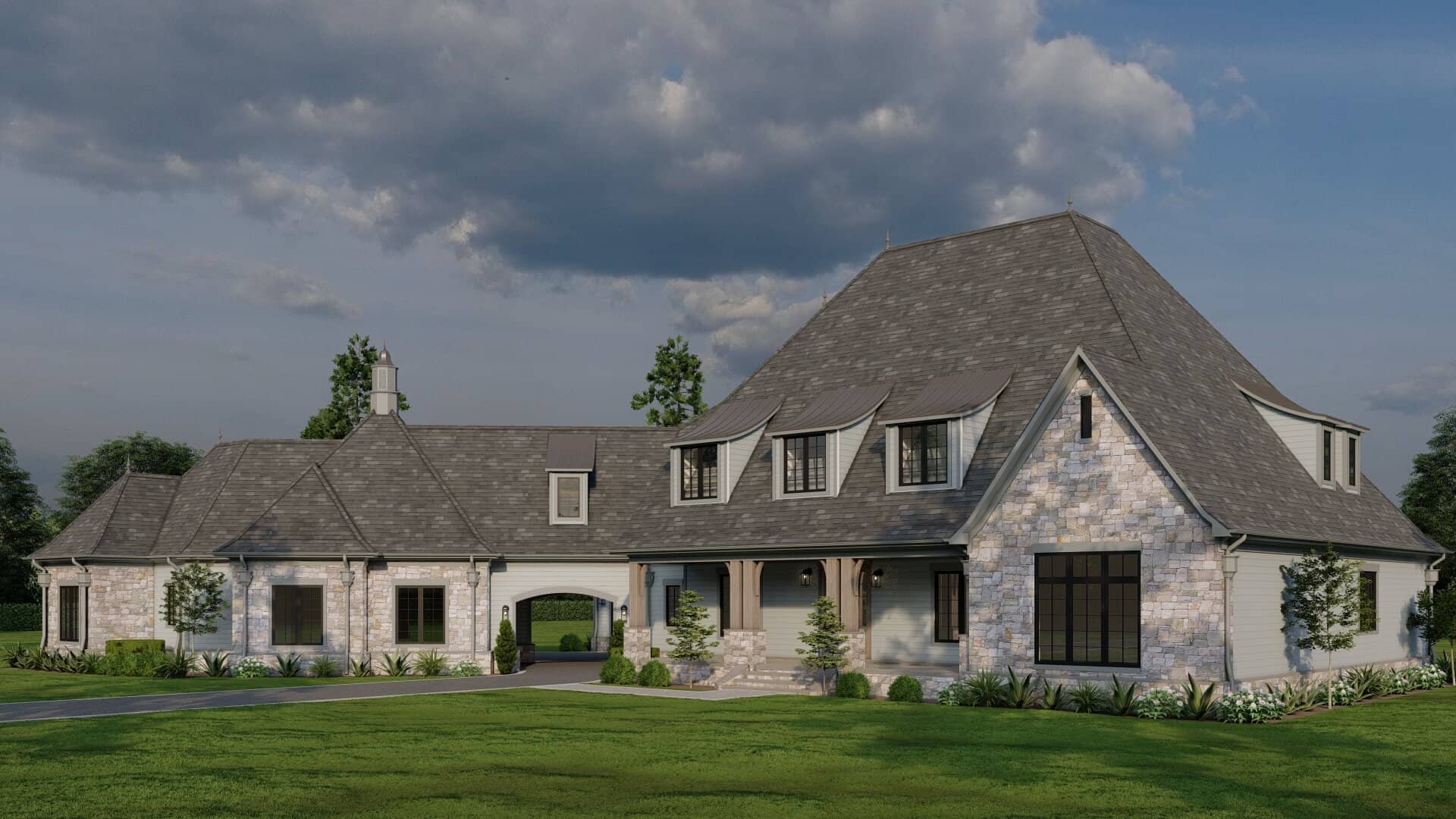 Right Side View of this 5-Bedroom,6356 Sq Ft Plan -193-1037