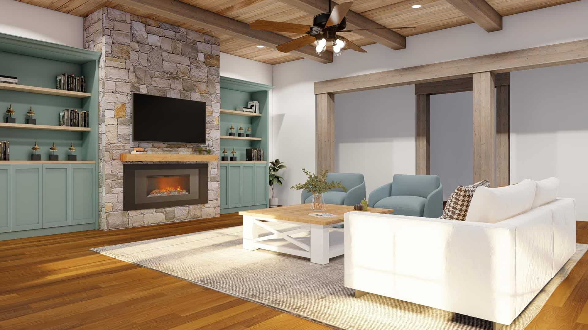 Great Room of this 5-Bedroom,6356 Sq Ft Plan -193-1037