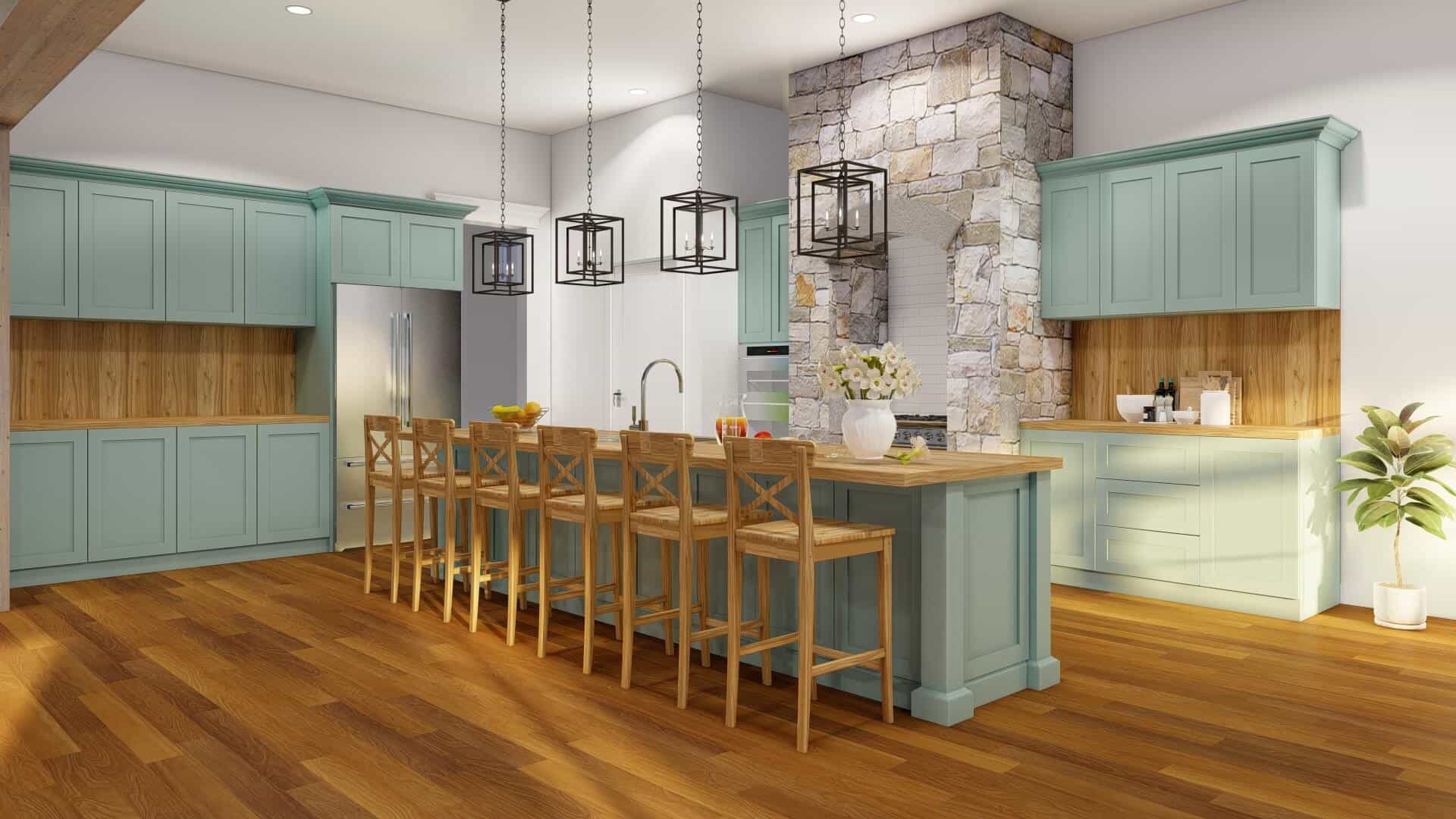 Kitchen: Kitchen Island of this 5-Bedroom,6356 Sq Ft Plan -193-1037
