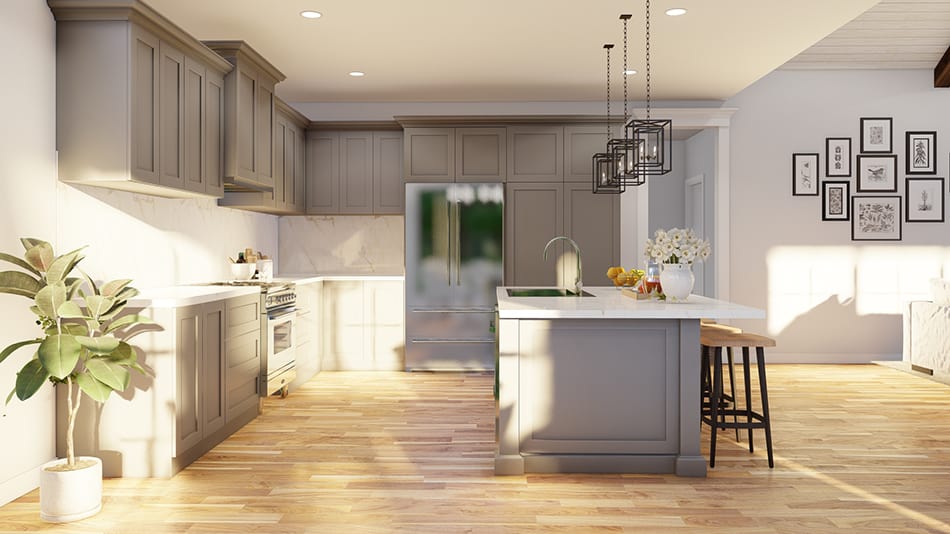 Kitchen: Kitchen Island of this 3-Bedroom,1745 Sq Ft Plan -193-1042