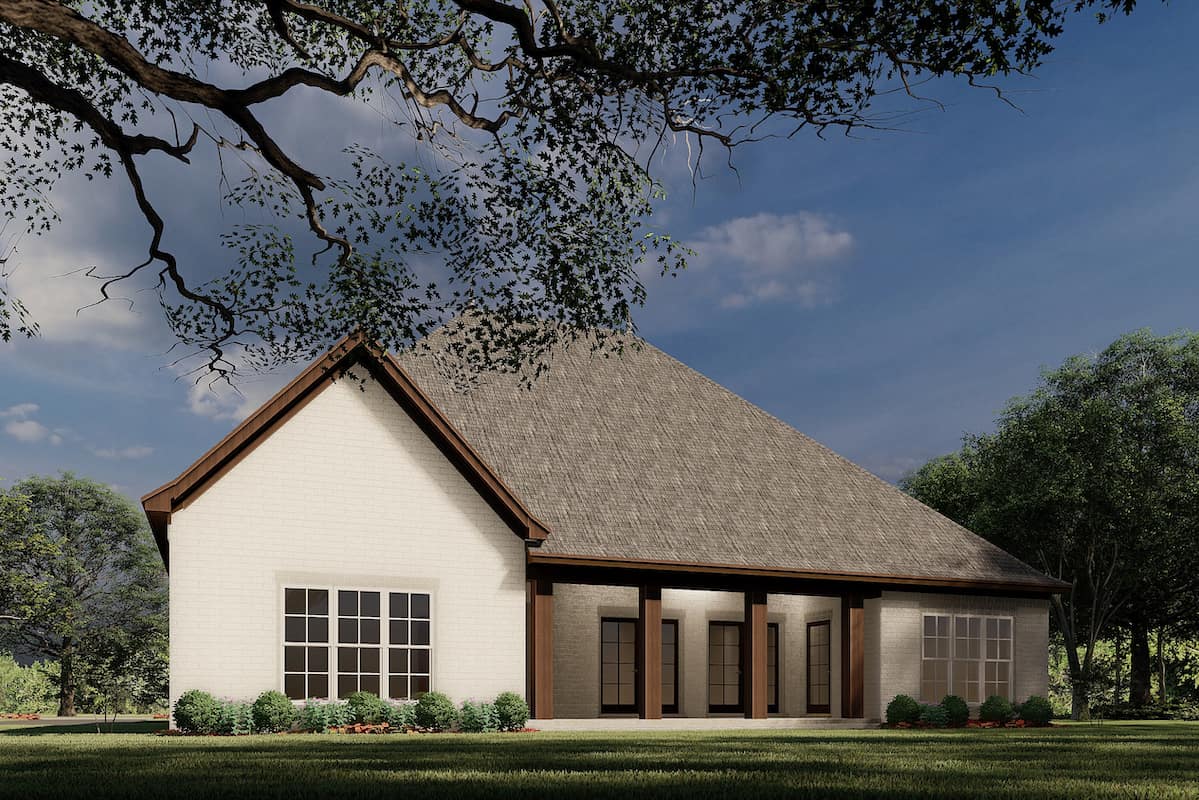 Rear View of this 4-Bedroom, 2071 Sq Ft Plan - 193-1044