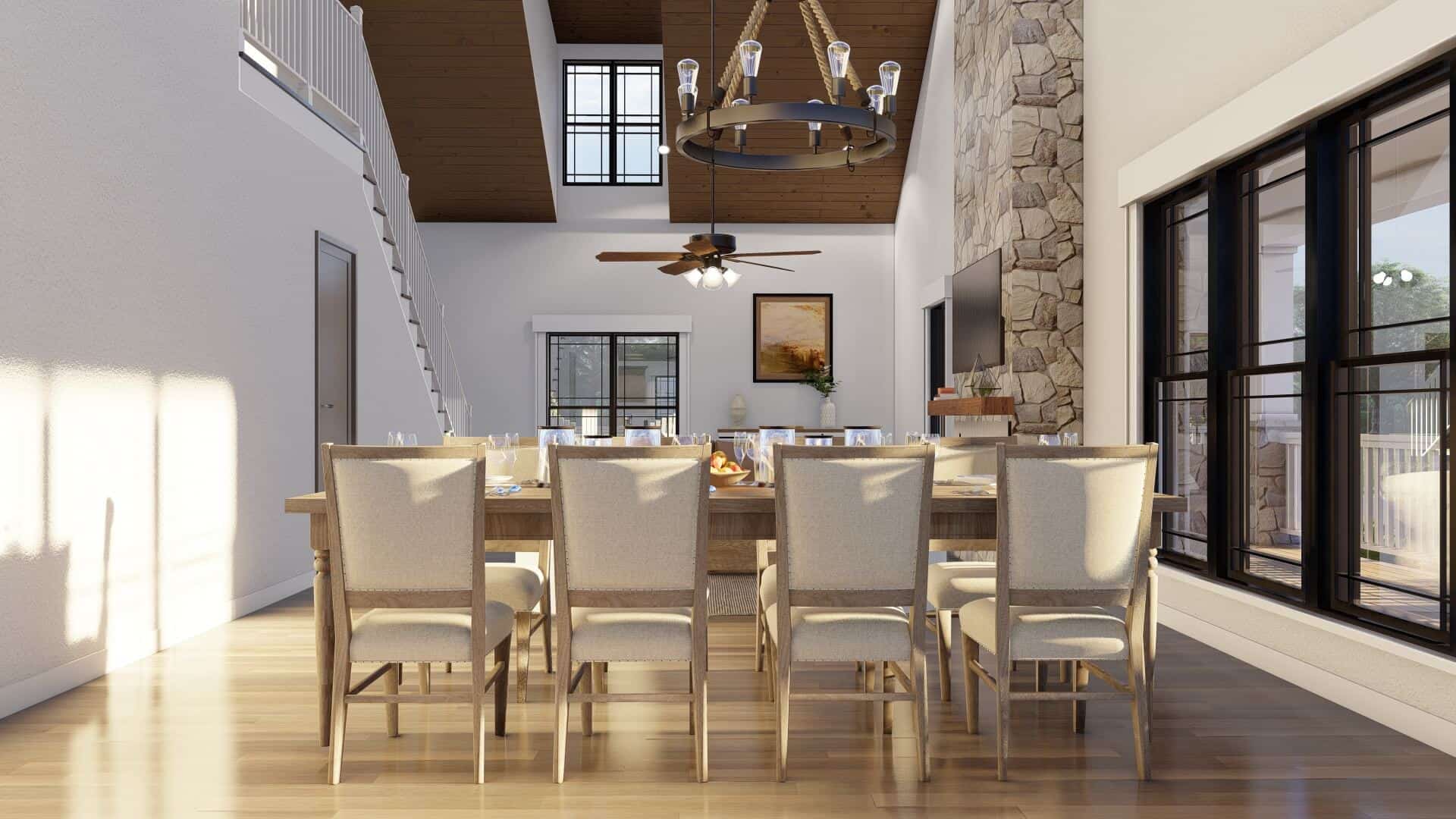 Dining Room of this 4-Bedroom,3380 Sq Ft Plan -193-1046