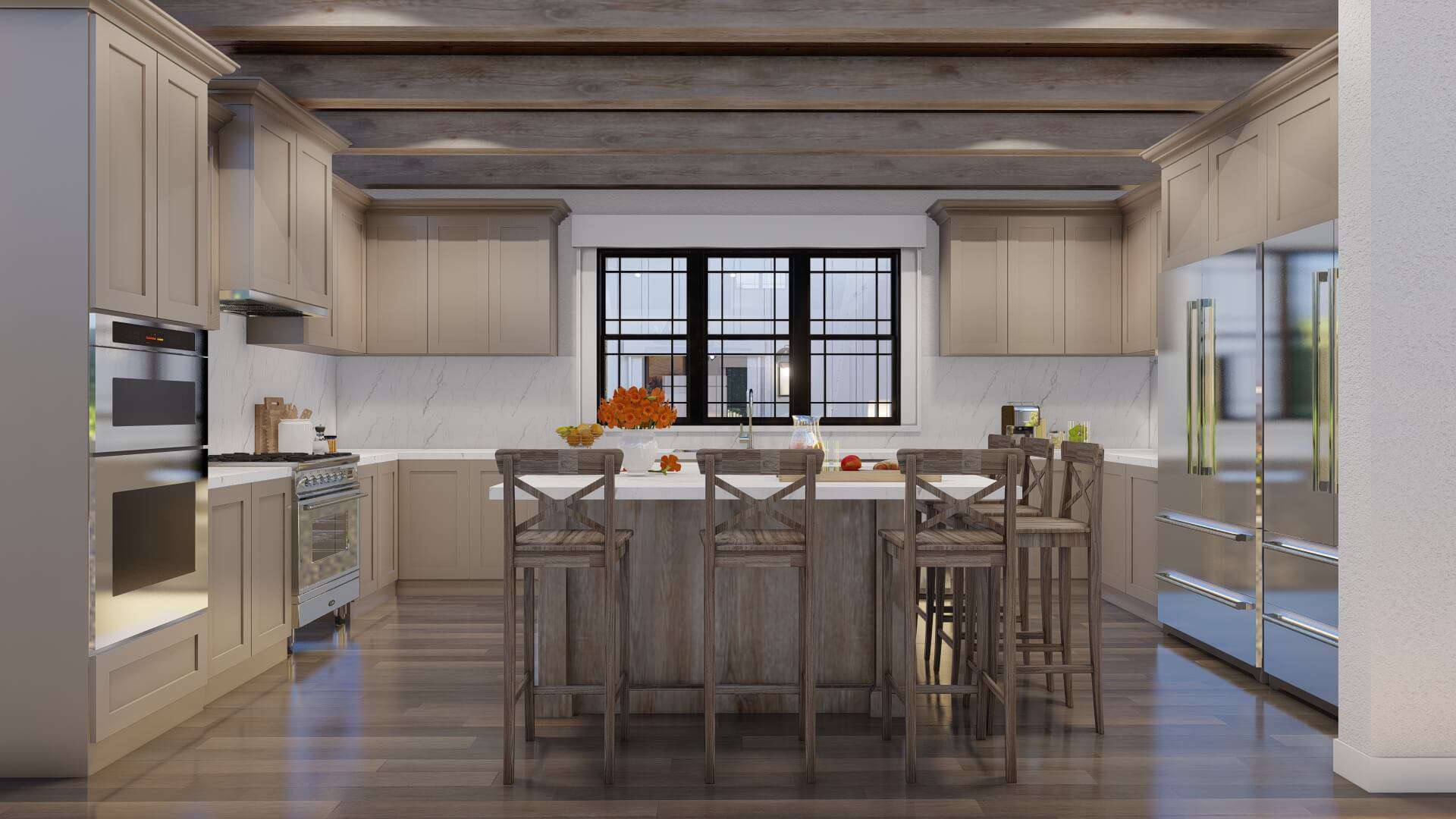 Kitchen: Kitchen Island of this 4-Bedroom,3380 Sq Ft Plan -193-1046