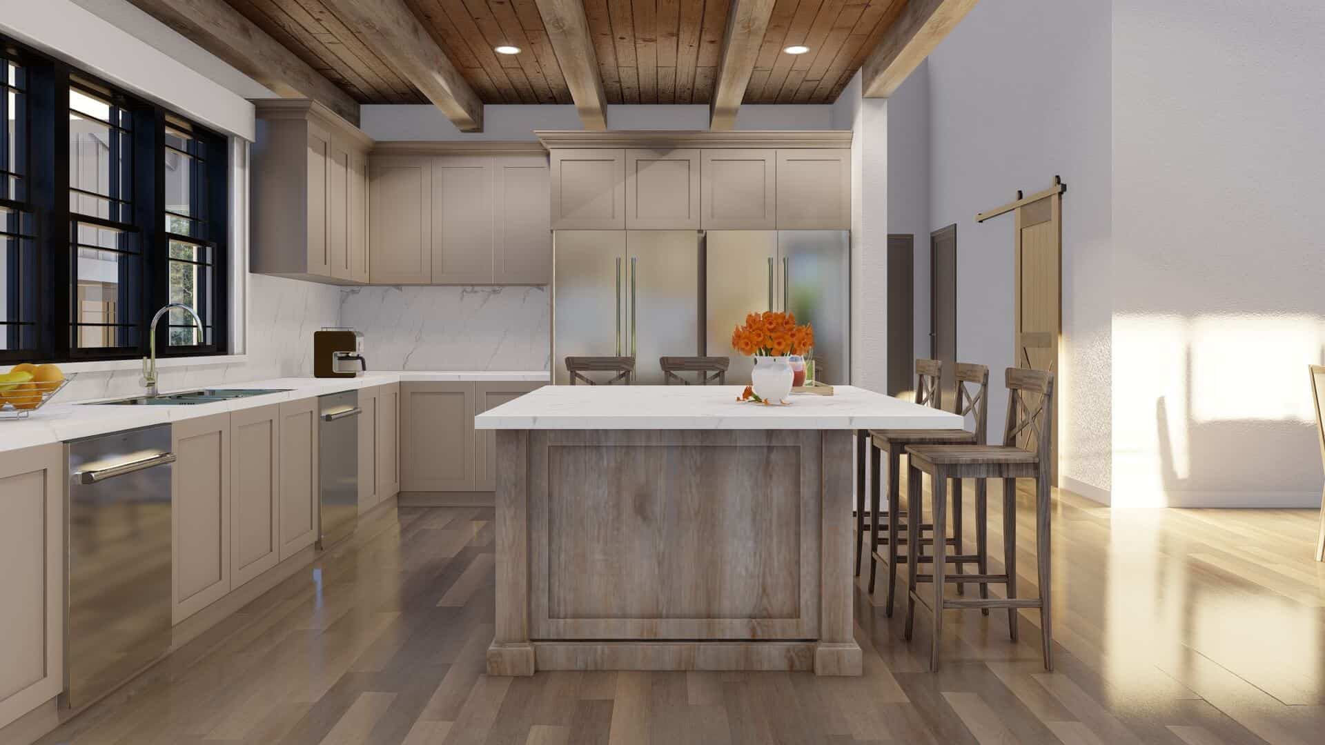 Kitchen: Kitchen Island of this 4-Bedroom,3380 Sq Ft Plan -193-1046