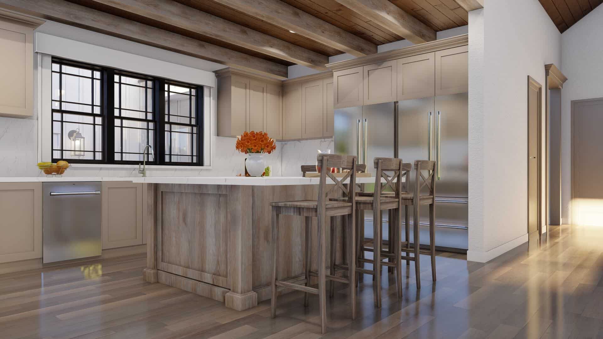 Kitchen: Kitchen Island of this 4-Bedroom,3380 Sq Ft Plan -193-1046