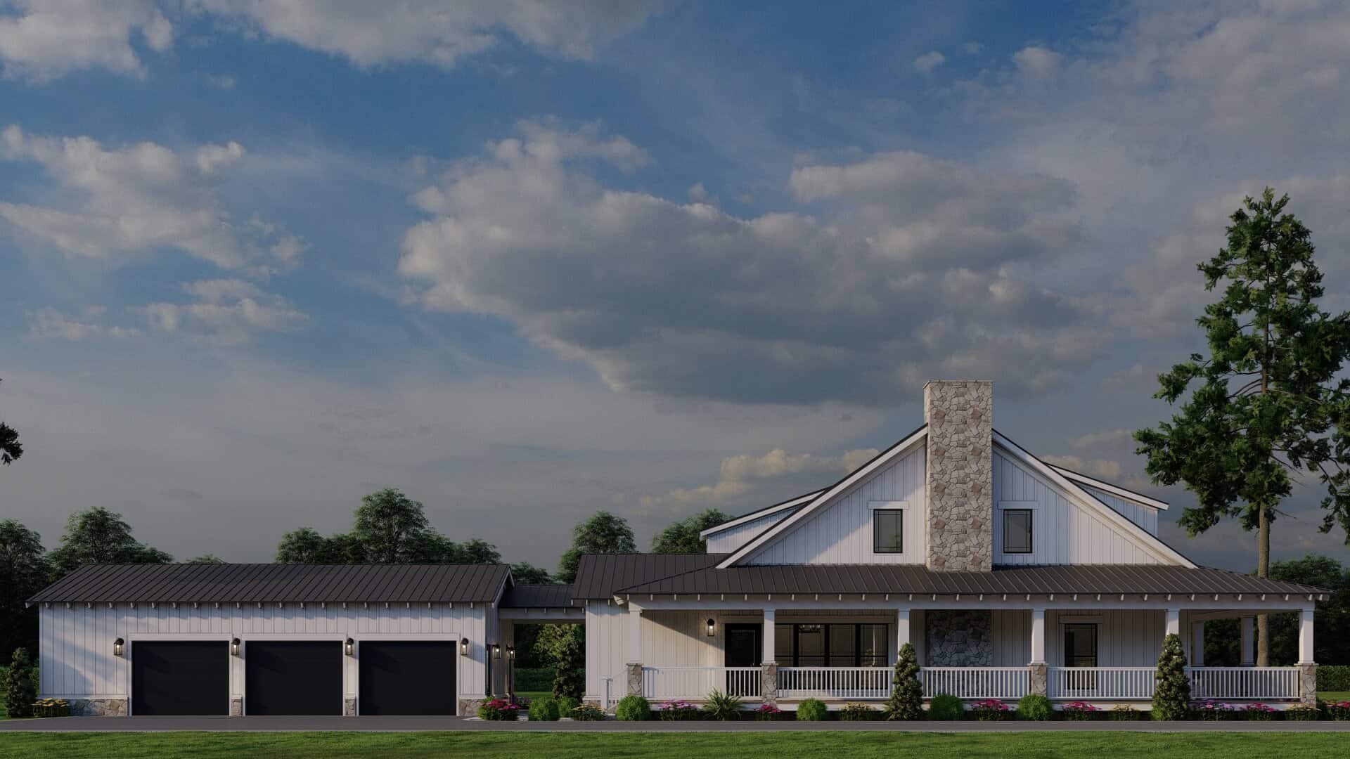 Left Side View of this 4-Bedroom,3380 Sq Ft Plan -193-1046