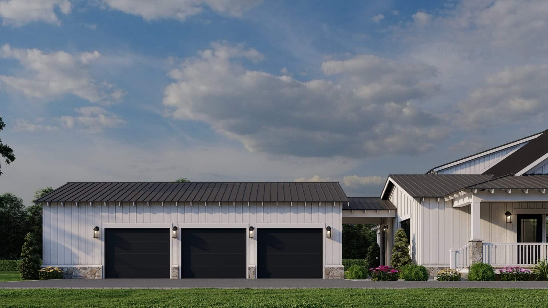 Left Side View of this 4-Bedroom,3380 Sq Ft Plan -193-1046