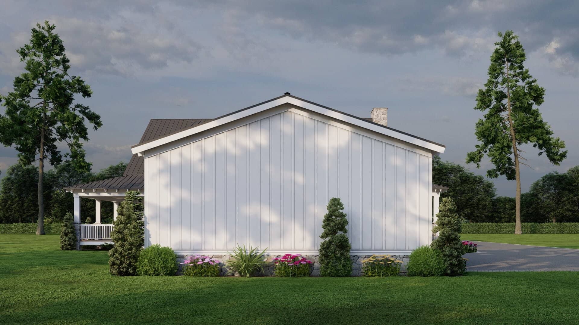 Rear View of this 4-Bedroom,3380 Sq Ft Plan -193-1046