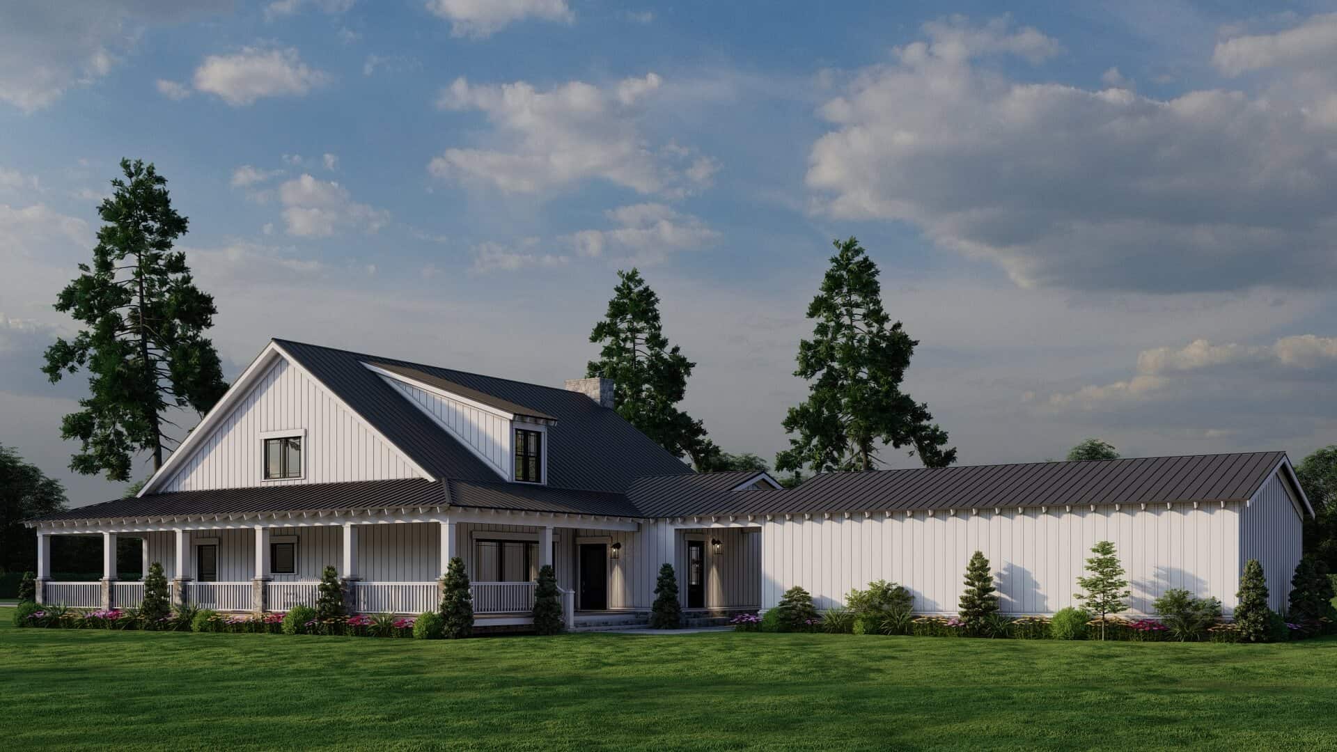 Right Side View of this 4-Bedroom,3380 Sq Ft Plan -193-1046