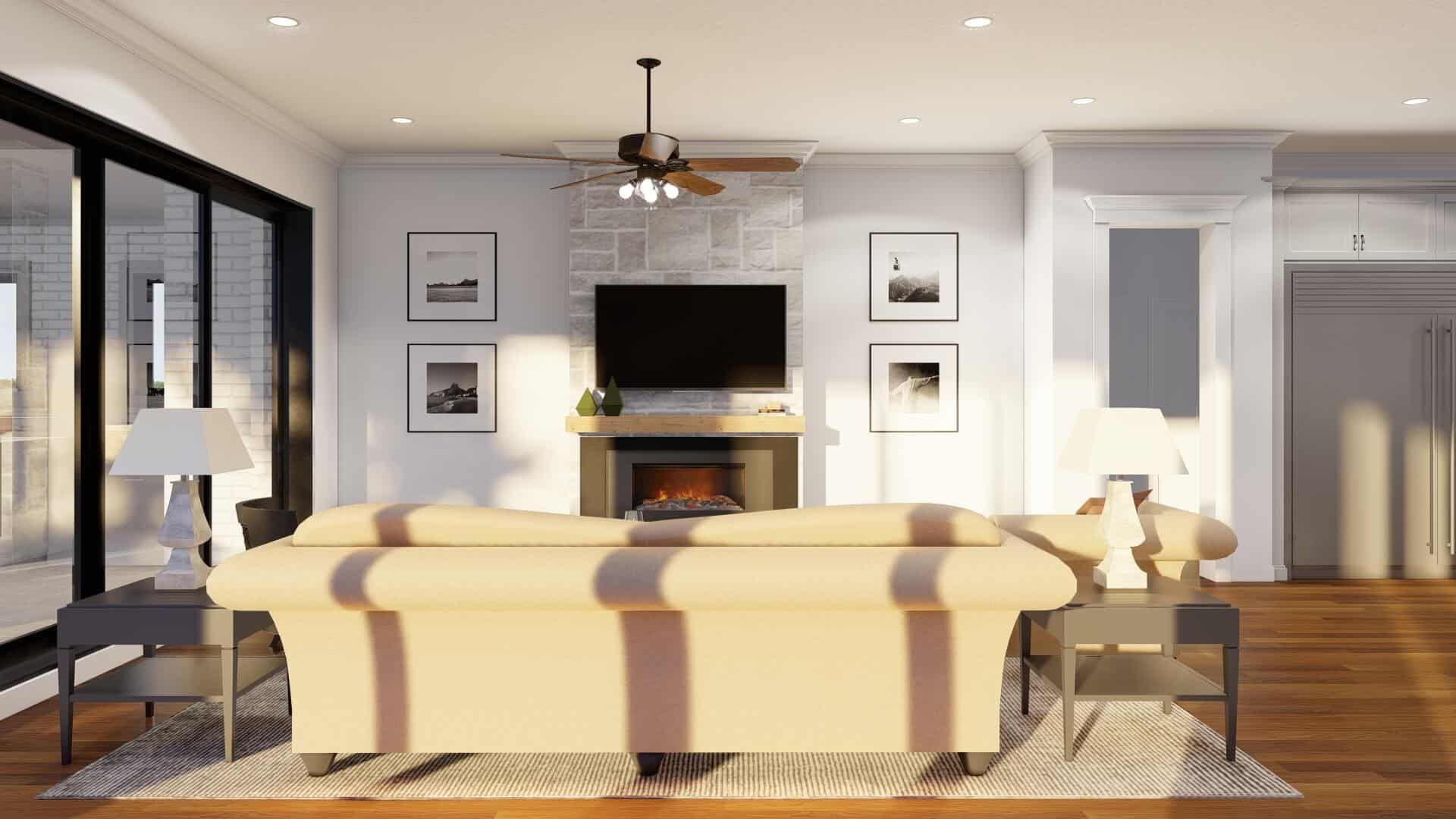 Hearth Room of this 4-Bedroom,6554 Sq Ft Plan -193-1048