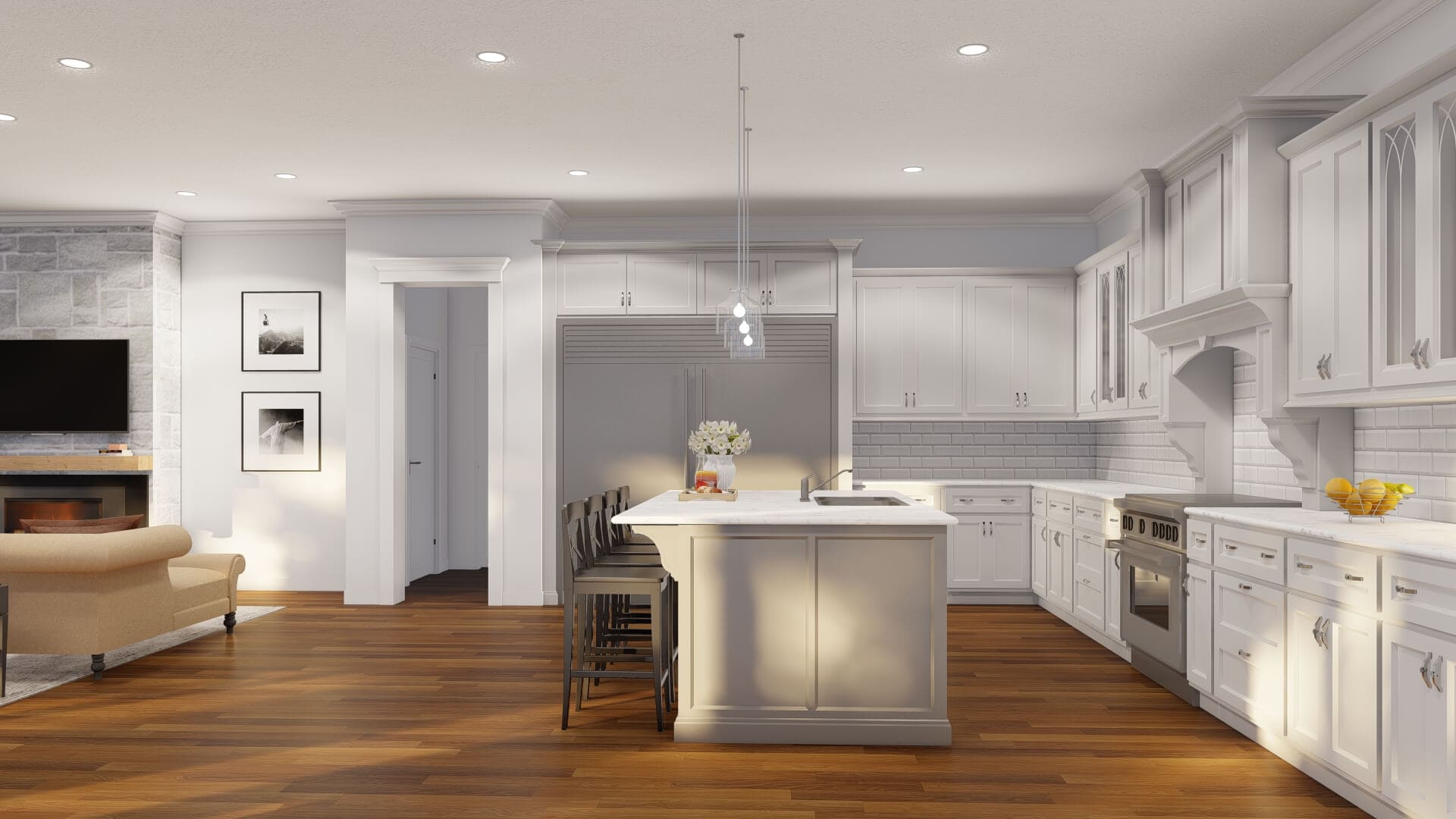 Kitchen: Kitchen Island of this 4-Bedroom,6554 Sq Ft Plan -193-1048