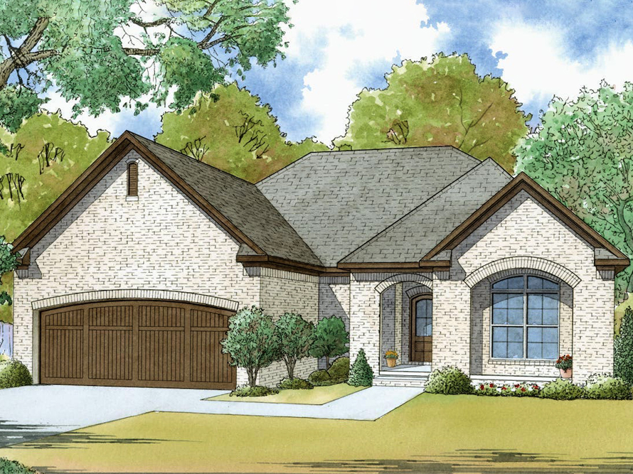 Traditional style house (ThePlanCollection: Plan #193-1051)
