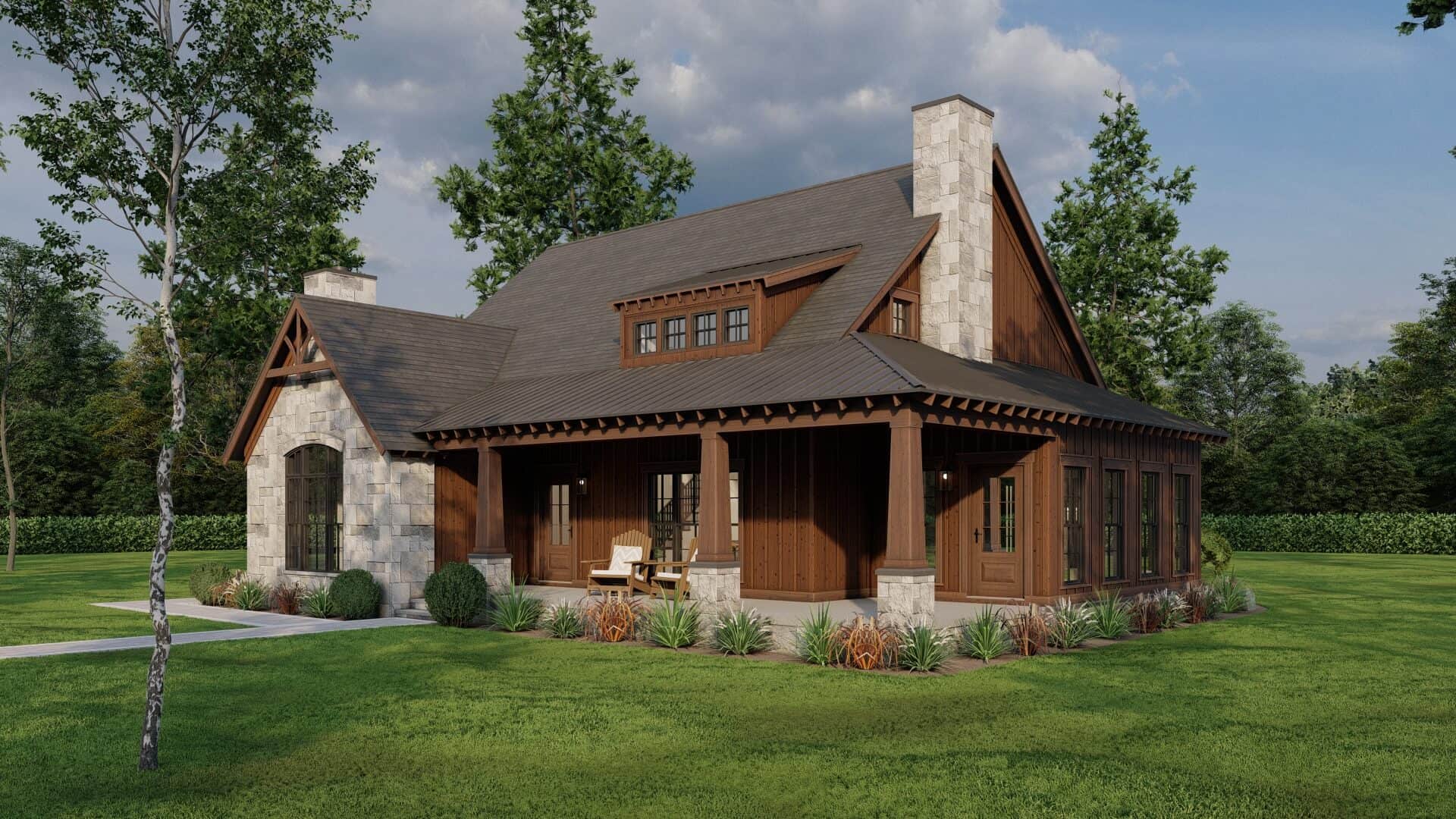 Right Side View of this 3-Bedroom,2637 Sq Ft Plan -193-1061