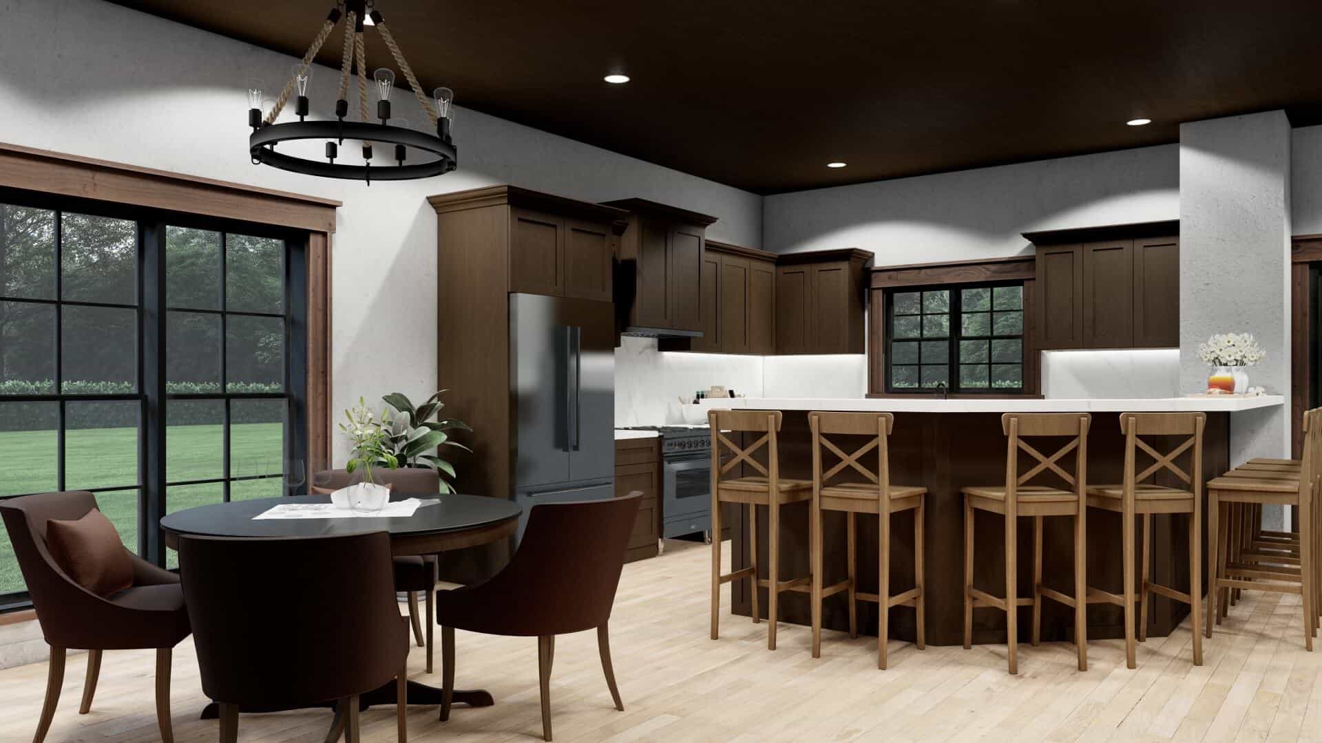 Kitchen: Breakfast Bar of this 3-Bedroom,2637 Sq Ft Plan -193-1061
