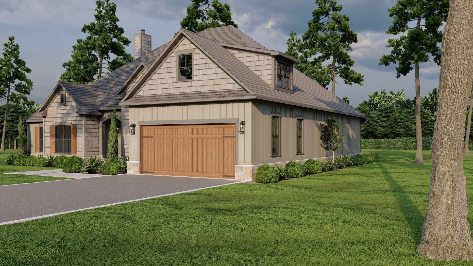 Right Side View of this 4-Bedroom,2646 Sq Ft Plan -193-1071