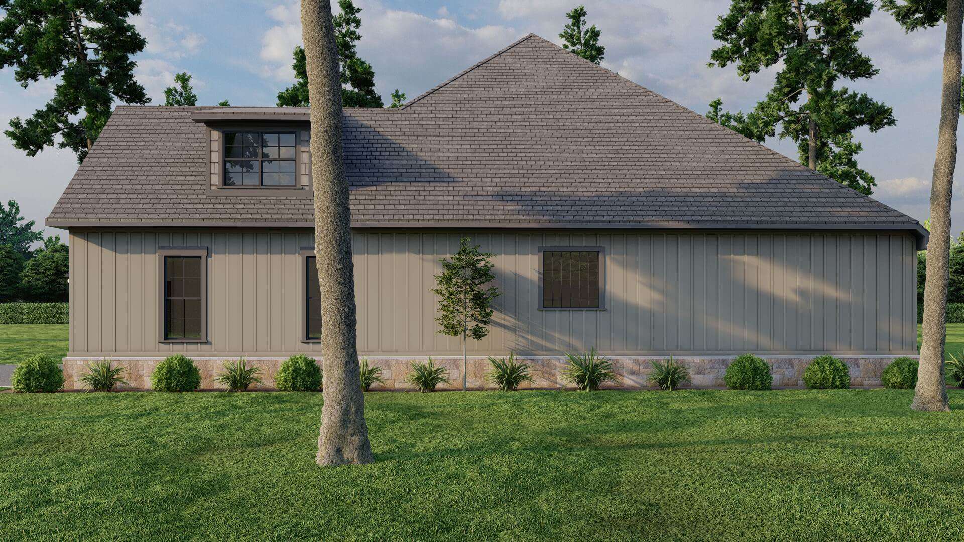 Right Side View of this 4-Bedroom,2646 Sq Ft Plan -193-1071