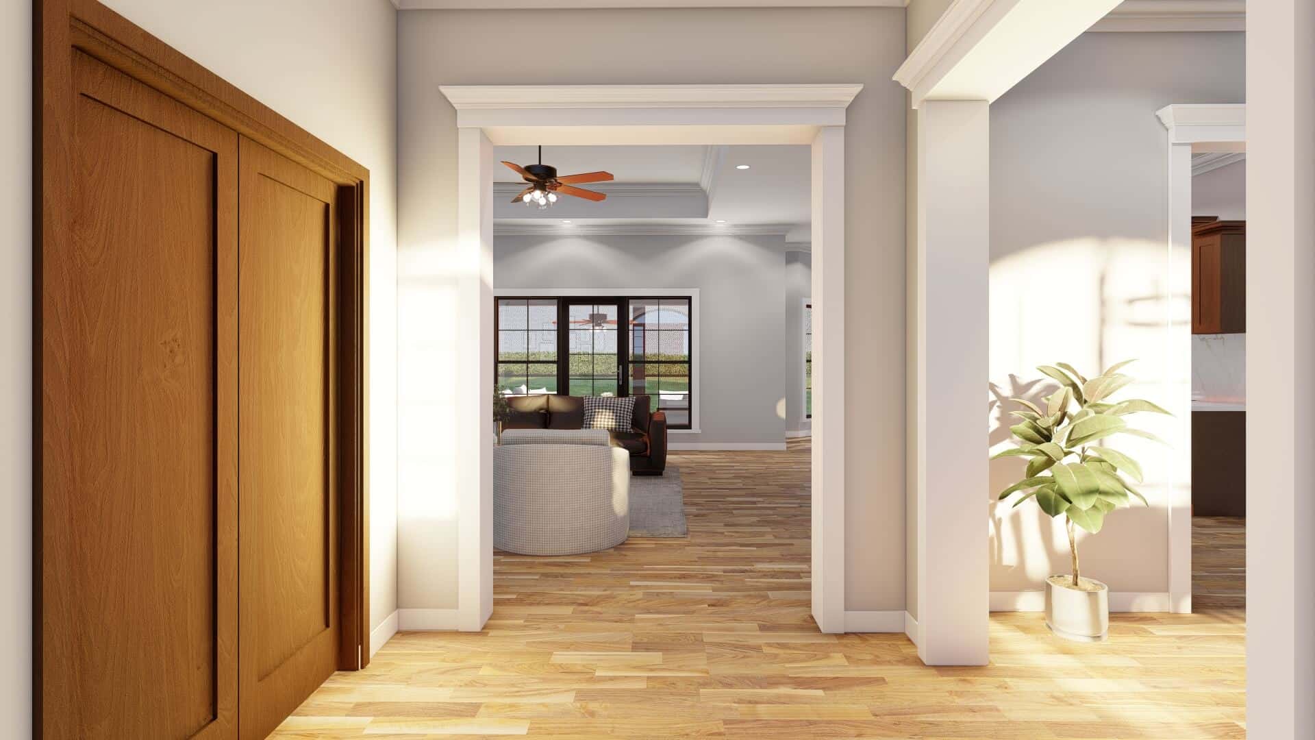 Entry Hall: Foyer of this 4-Bedroom,2646 Sq Ft Plan -193-1071