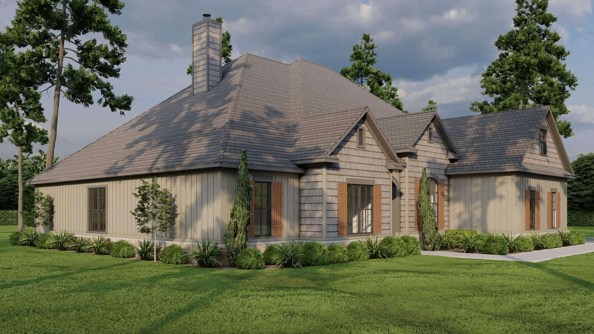 Left Side View of this 4-Bedroom,2646 Sq Ft Plan -193-1071