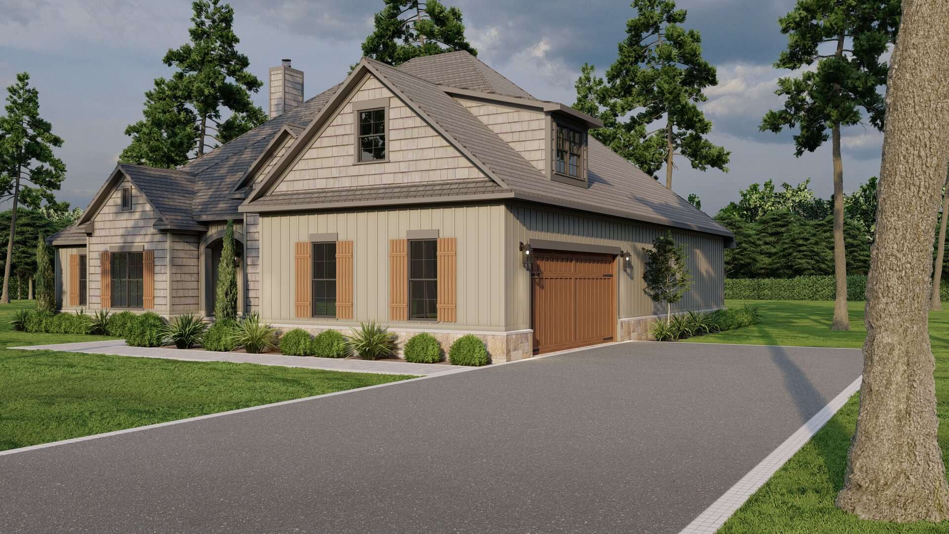 Right Side View of this 4-Bedroom,2646 Sq Ft Plan -193-1071